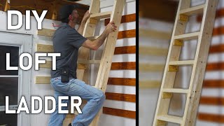 Simple DIY Loft Ladder for Overhead Storage [upl. by Yentuoc928]