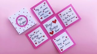 DIY  Happy Birthday Card  Birthday Box Card  Birthday Gift  Anniversary Gift  Greetings card [upl. by Moule688]