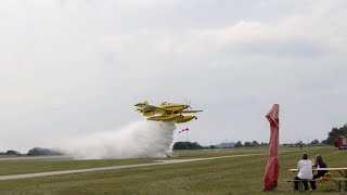 AirTractor AT 802A FireBoss Fire Extinguishing Demonstration [upl. by Nilesoj]