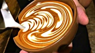 Barista Latte Art Training Compilation Very Satisfying  Coffee Shop Background Noise [upl. by Cristoforo945]