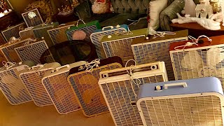 My vintage box fan collection 2023 UPDATED [upl. by Agbogla]