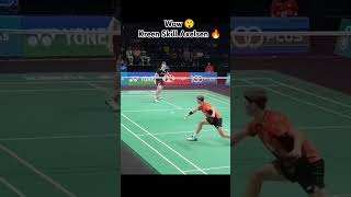 Wow 😲 Kreen Skill Axelsen 🔥 badminton bwfworldchampionships bwf shorts [upl. by Oznarol]