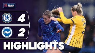 Six Goal Showdown  Chelsea v Brighton amp Hove Albion Highlights  Barclays WSL 202425 [upl. by Lyons]