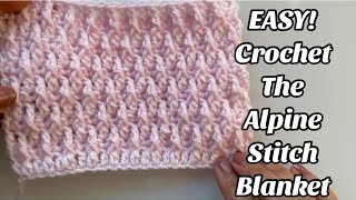 CROCHET THE ALPINE STITCH [upl. by Yennep]