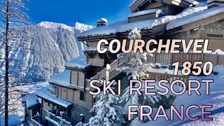 Courchevel 1850 SKI RESORT  FRANCE 4KHD [upl. by Hasina936]