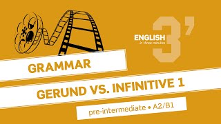 PreIntermediate Grammar Gerund vs infinitive 1 A2B1 [upl. by Ayerdna]