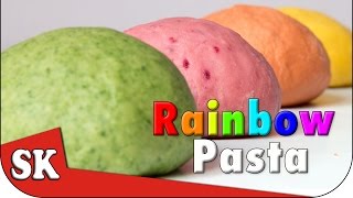 HOW TO MAKE RAINBOW PASTA  No Food Coloring all Natural [upl. by Llertak]