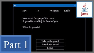 How to Make a Text Adventure Game with GUI in Java P1  Beginners Game Programming Tutorial Swing [upl. by Esenahs]