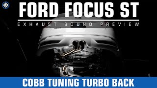 COBB Tuning 3quot Exhaust for the Ford Focus ST  Catback and Downpipe  RallySportDirectcom [upl. by Ellenij187]