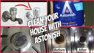 How to clean your stove kitchen bathroom with Astonish spray 😲 [upl. by Fihsak]