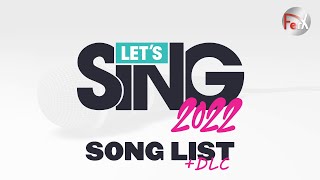 Lets Sing 2022  Song List  All DLC Nintendo Switch [upl. by Aniaz788]