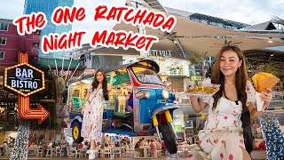 ဘန်ကောက်ညဈေးလေးမှာပတ်စားမယ်ULTIMATE Street Food Tour at the One Ratchada Night Market 2024 [upl. by Haleeuqa]