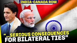 “…Serious consequences for bilateral tiesquot India warns Canada over recent allegations by Canada [upl. by Alhahs]