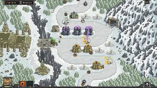 Kingdom Rush Veteran Mode Walkthrough  Stormcloud Temple Campaign [upl. by Elleval96]