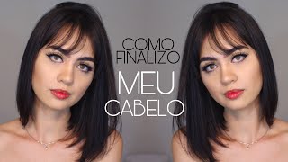 CABELO CURTO COM FRANJA Como finalizar  DESDE A LAVAGEM [upl. by Ahsiener]