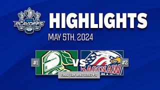 OHL Playoff Highlights London Knights  Saginaw Spirit  Game 6  May 5th 2024 [upl. by Stultz]