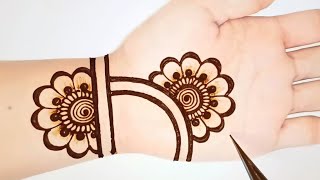 Beautiful Arabic Mehndi design for handsSimple Easy Mehandi design Mehandi designs Shabs Creation [upl. by Mathre]