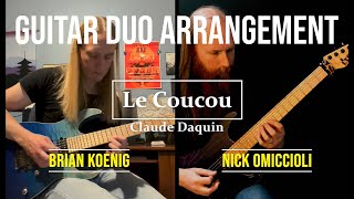 Le Coucou by Claude Daquin for two electric guitars featuring Brian Koenig [upl. by Ahsenac]