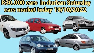 Cars R30000 negociable in durban Saturday cars market on 191024 [upl. by Hannasus]