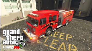 GTA 5 LSPDFR Firefighter Mod New Spartan Gladiator Evolution Firetruck Pack Gtav RoadTo1K [upl. by Katee]