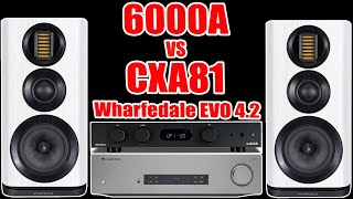 Super Clean and Gorgeous Audiolab 6000A vs Cambridge Audio CXA81 integrated Amp Wharfedale EVO42 [upl. by Ayikal]