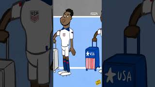 USMNT boys are off for new adventures 👀 ✈️ football usmnt cartoon [upl. by Averyl43]