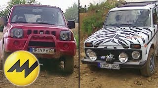 Lada Niva vs Suzuki Jimny OffroadZwerge im Vergleich [upl. by Otineb]