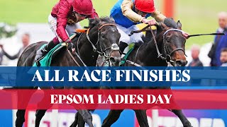 All Race Finishes from Epsom Ladies Day featuring the Betfred Oaks [upl. by Crissie]