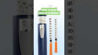 HOW TO READ INSULIN SYRINGES diabetesmanagement [upl. by Einnalem]