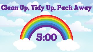 Clean Up Tidy Up Pack Away Song 5 Minute Countdown Timer [upl. by Naux]