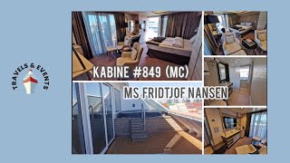 MS Fridtjof Nansen Kabine 849 Suite [upl. by Dixie]