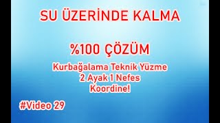 Kurbağalama Teknik Yüzme  Ayak Çalışması 2 Ayak 1 Nefes Koordine [upl. by Nnaerb695]