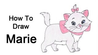 How to Draw Marie from The Aristocats [upl. by Ignacio507]