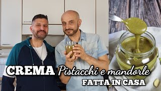 Crema di pistacchi e mandorle fatta in casa Vegana sana e senza zucchero [upl. by Idnak]