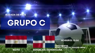 EGITO X REPÚBLICA DOMINICANA⚽️OLIMPIADAS 2024 PARIS HORÁRIO  ONDE ASSISTIR  JOGOS DE HOJE [upl. by Shaylynn3]