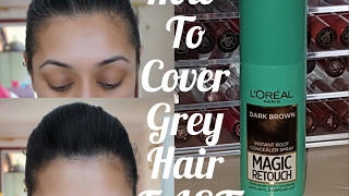 How To Cover Grey Hair FAST LOreal Magic Retouch with Demo [upl. by Maya510]