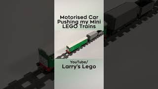 LEGO Motorised narrow gauge car pushing my trains [upl. by Yuria]