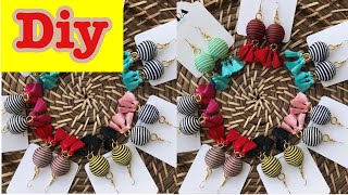 DIY Tassel Earring  How to make silk thread Tassel earrings at home  silk Thread earrings [upl. by Nairde]