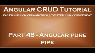 Angular pure pipe [upl. by Alejandro559]