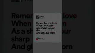 hozier shrike spotifymusic fyp justrandom music lyrics [upl. by Alleoj532]