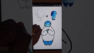 Baymax X Sadness Day 30 🌟 bighero6 insideout2 procreate art drawing cute cuteart [upl. by Epoh]