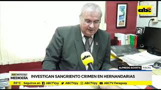 Investigan sangriento crimen en Hernandarias [upl. by Algie]