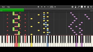 MiniMusicMan  Crazy La Paint  Synthesia HD 60 fps [upl. by Flynn378]