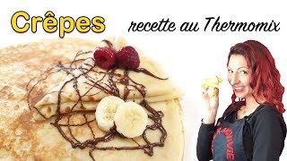 CREPES recette au THERMOMIX [upl. by Auqinat]