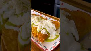 Tacos Dorados de Papa con Chorizo Receta shorts [upl. by Enelra]