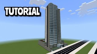 COMO FAZER UM PRÉDIO MODERNO NO MINECRAFT SUPER RÁPIDO  TUTORIAL [upl. by Twila]