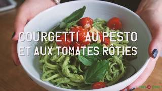 Spaghetti de Courgettes au Pesto  Vegan Healthy amp Gourmand [upl. by Sihon597]