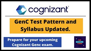 Cognizant Updated Exam Pattern amp Syllabus  How To Prepare  Cognizant GenC Syllabus 2023 Cognizant [upl. by Marl]