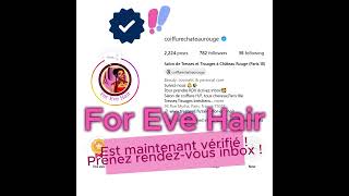 Notre salon For Eve Hair est maintenant officiellement vérifié sur Meta  🎉💙 ChateauRougeParis [upl. by Gearard]