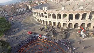 Flash Mob Rueda de Casino  Balli latinoamericani a Verona Piazza Bra [upl. by Dnalyaw555]